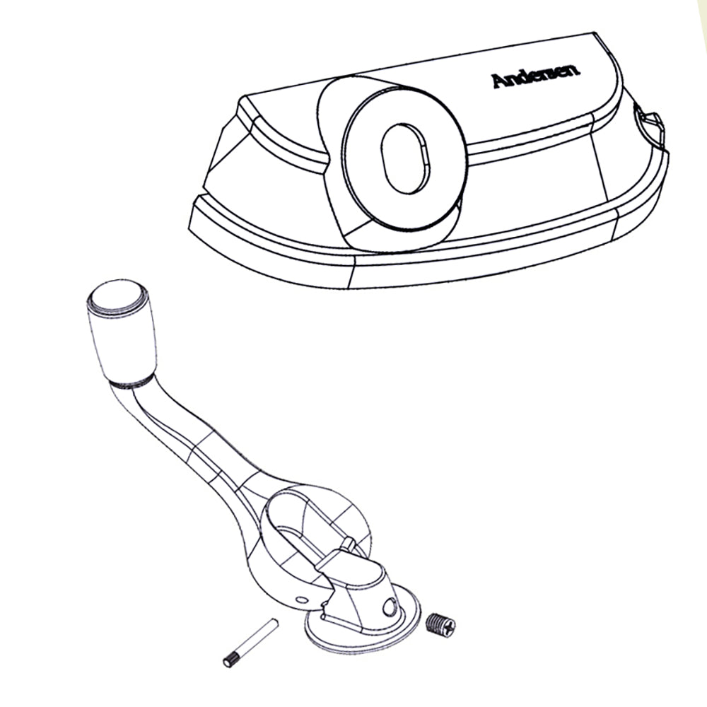 Fenêtre à battants améliorée Andersen - Série 200/400 - Pack de quincaillerie - Pliante/Traditionnelle - Blanc