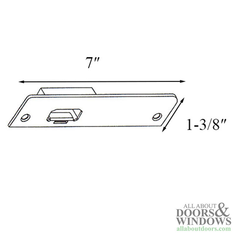 Flush Bolt Receiver - Head PA/ Sill AP