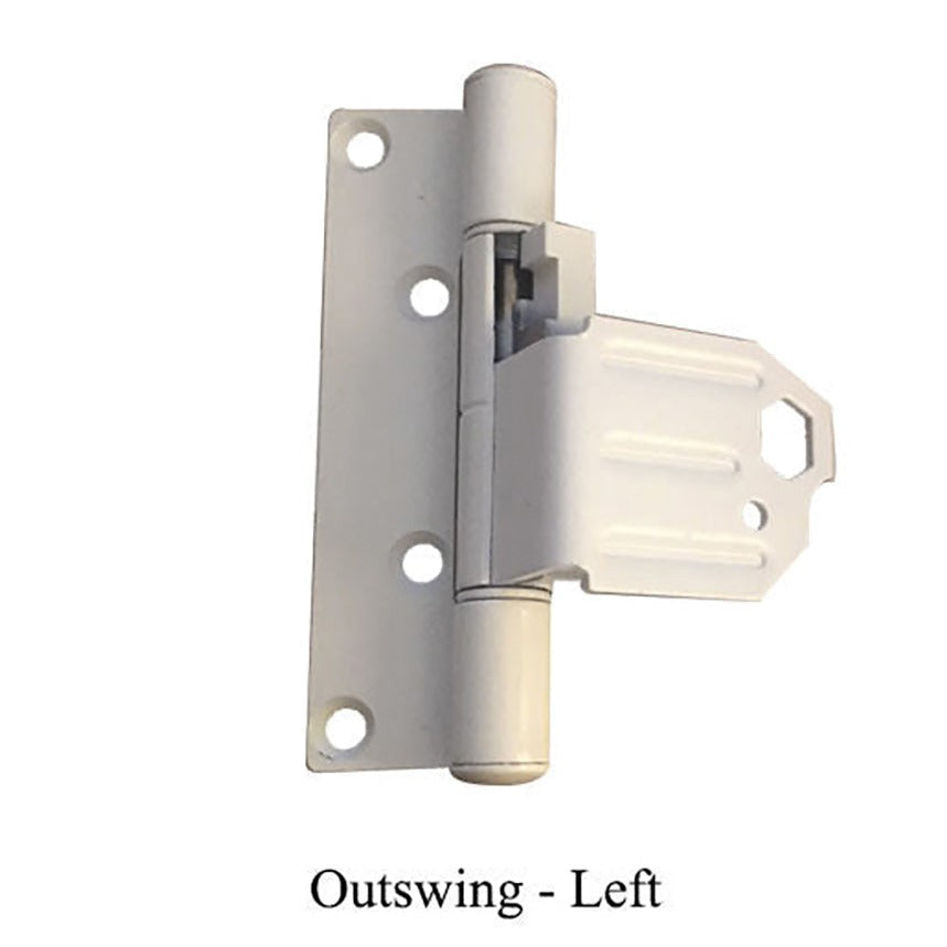 Adjustable Hinge Leaf - Frenchwood Outswing - Left - White