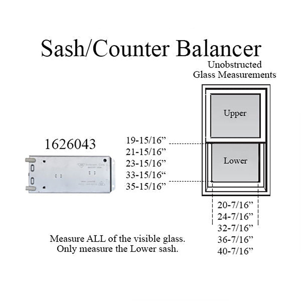 Andersen 200 Series Narroline Window Sash/Counter Balancer - 939