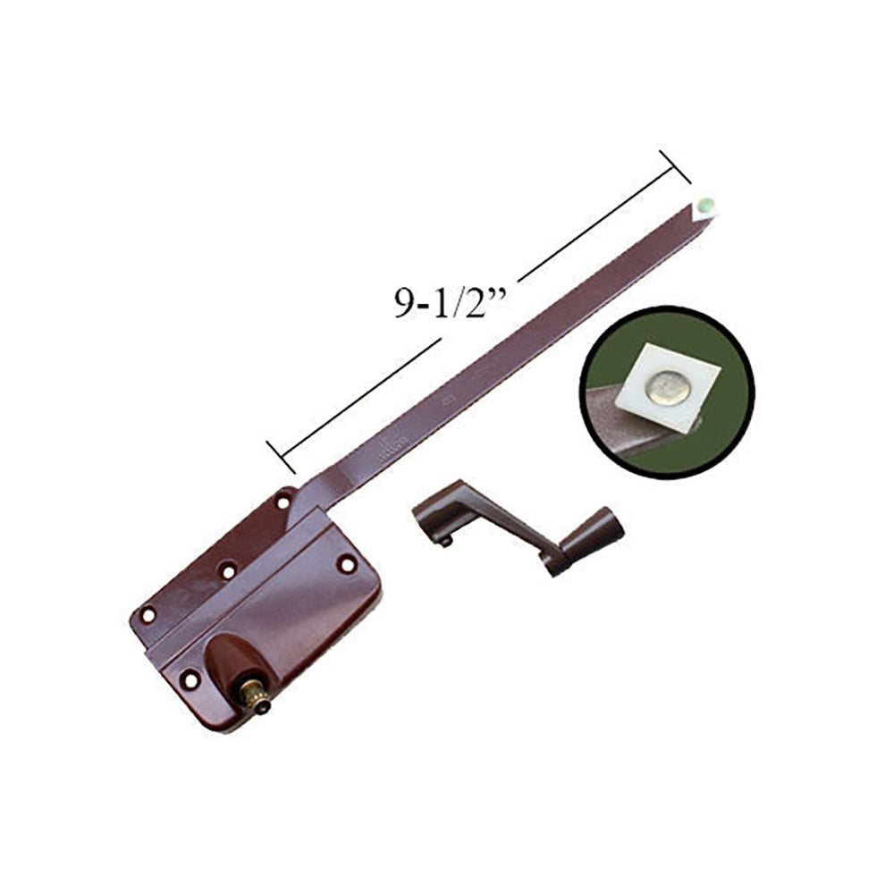 Andersen 7073B Operator w/ Handle 9-1/2 Inch Arm Square Shoe, RH - Bronze