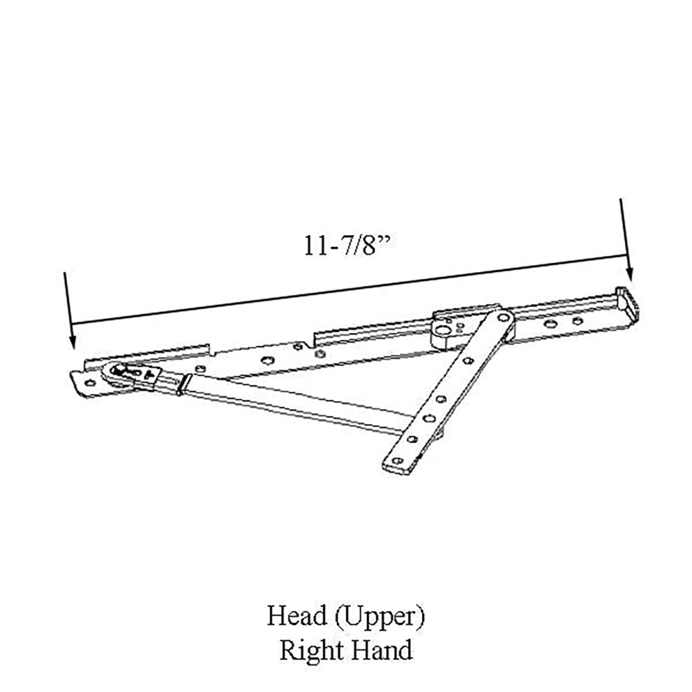 Andersen Awning/Casement Corrosion Resistant Right-Hand Split-Arm Head Hinge