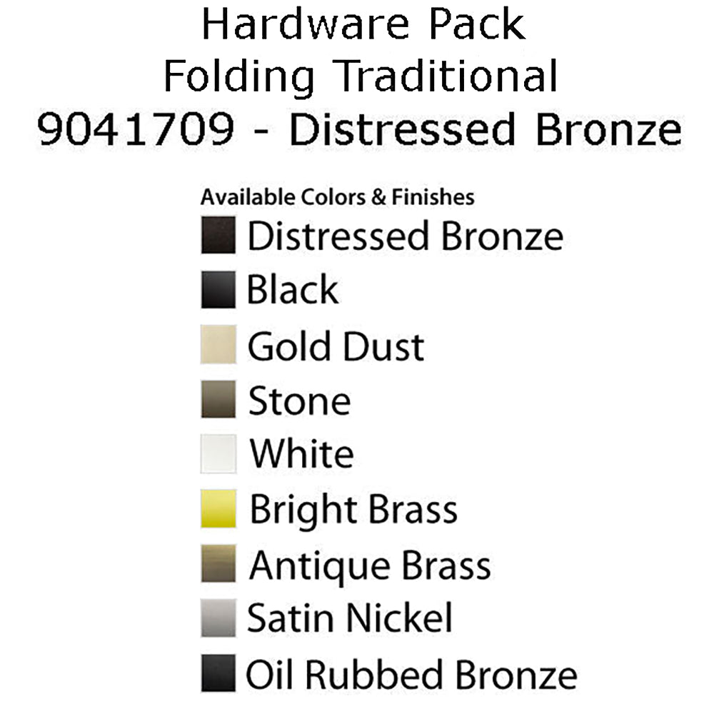 Ventana abatible Andersen - Serie 200/400 - Paquete de herrajes - Plegable tradicional - Bronce envejecido