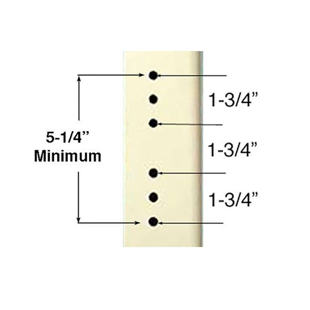 Andersen/ Emco Storm Door Hardware Kit - Brass Exterior, White Interior