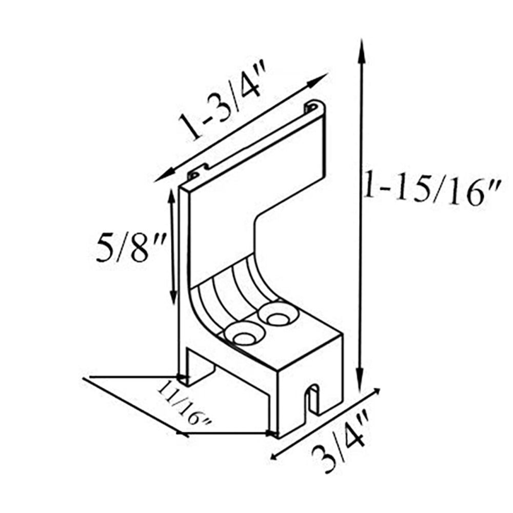 Andersen FGD - Cassette Retainer - Insect Screen Retractable - Right - White