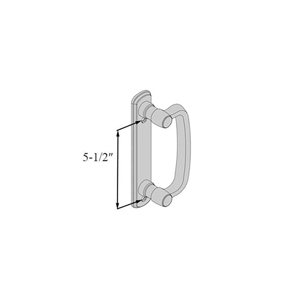 Andersen Frenchwood Garniture de porte coulissante Albany, 2 panneaux intérieur et extérieur – Blanc