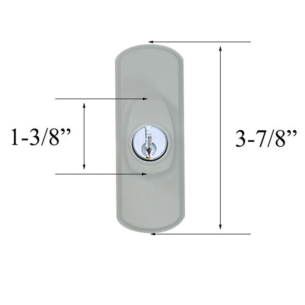Andersen Frenchwood Gliding Doors - Lock Assembly - Albany - Exterior - Left - Stone