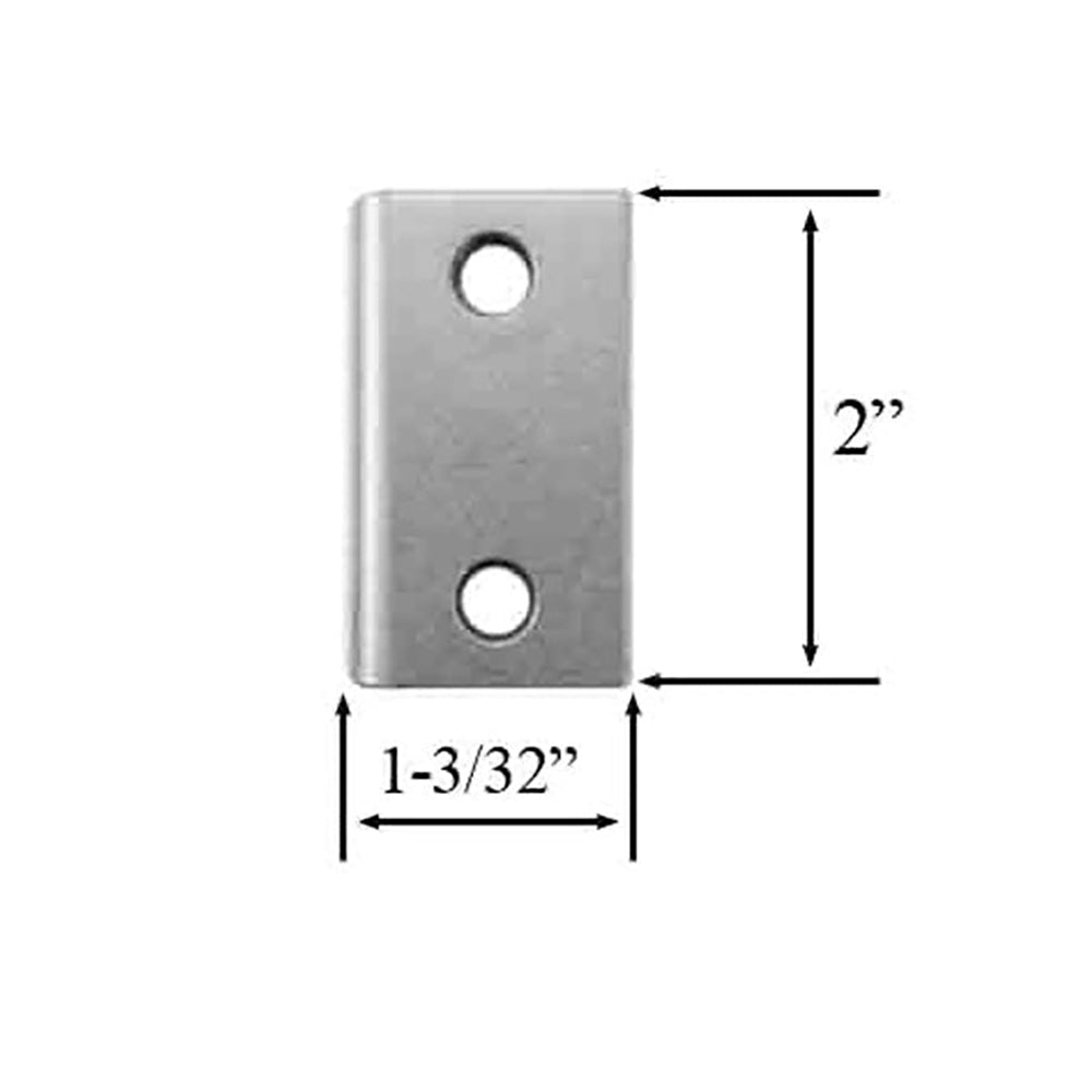 Andersen Jamb Strike Extender, 1-3/32" - Brushed Chrome