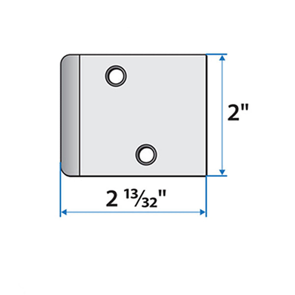Andersen Jamb Strike Extender, 2-3/8" - White