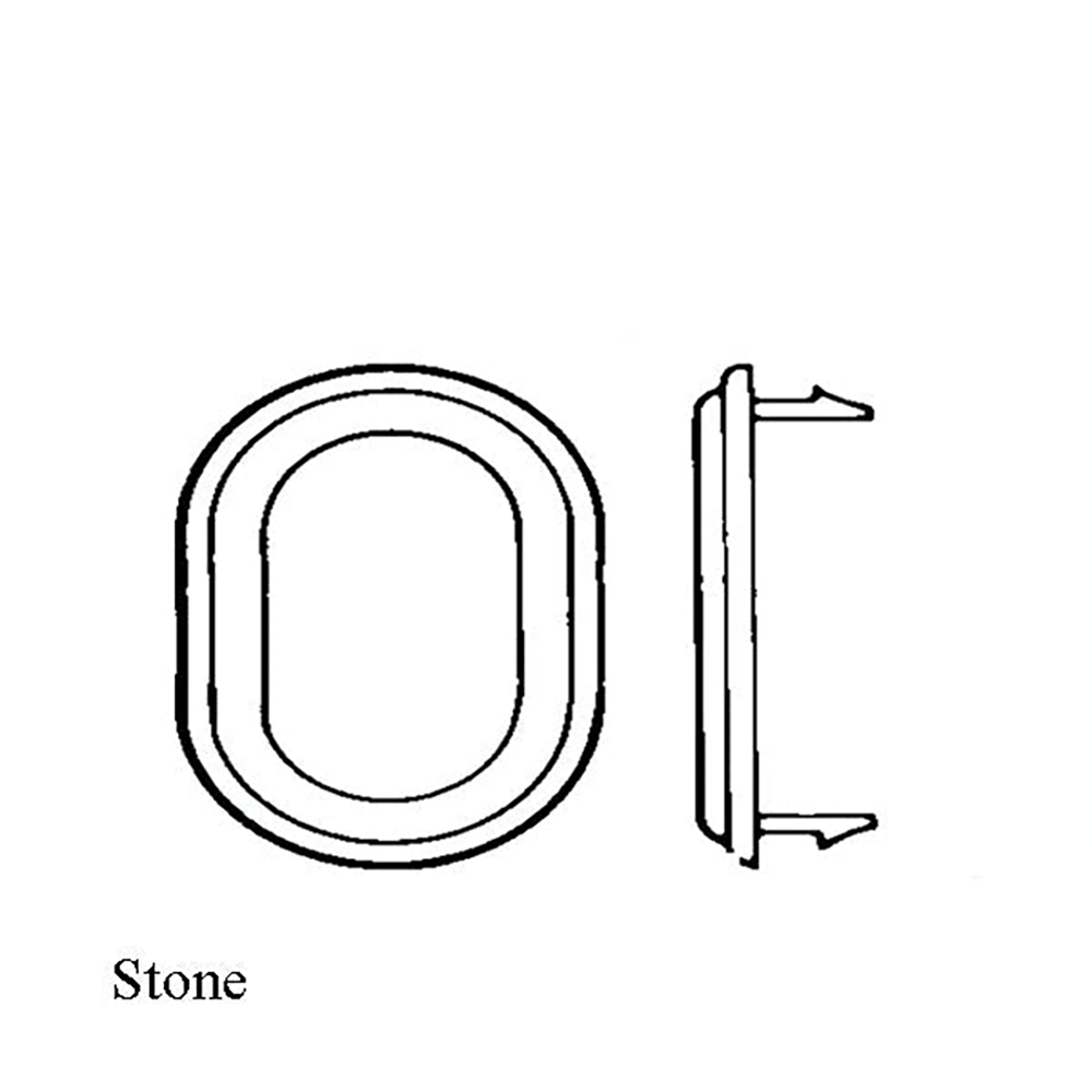 Andersen 3 Panel Perma-Shield Gliding Door O-Ring Lock Escutcheon in Stone