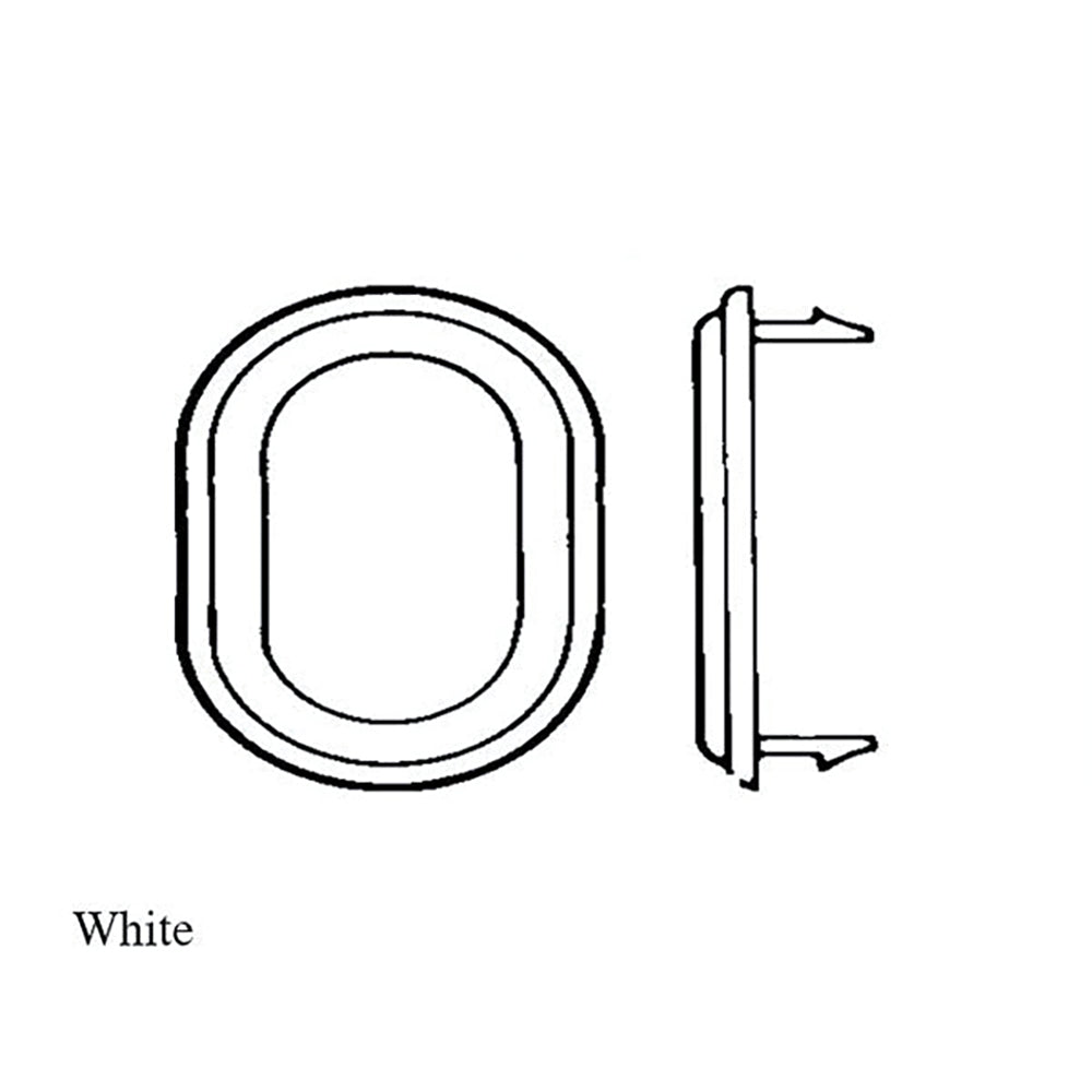 Andersen 3 Panel Perma-Shield Gliding Door O-Ring Lock Escutcheon in White