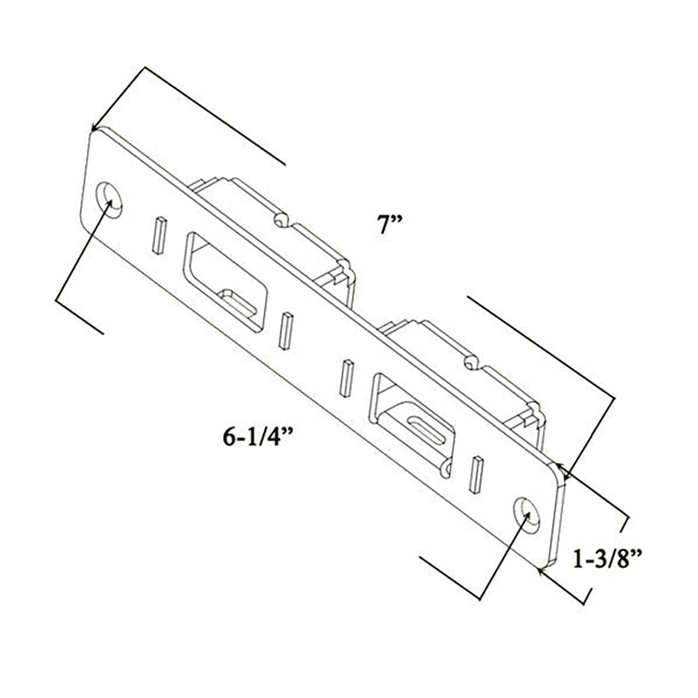 Andersen Receiver Head (PA) and Sill (AP) - Flush Bolt