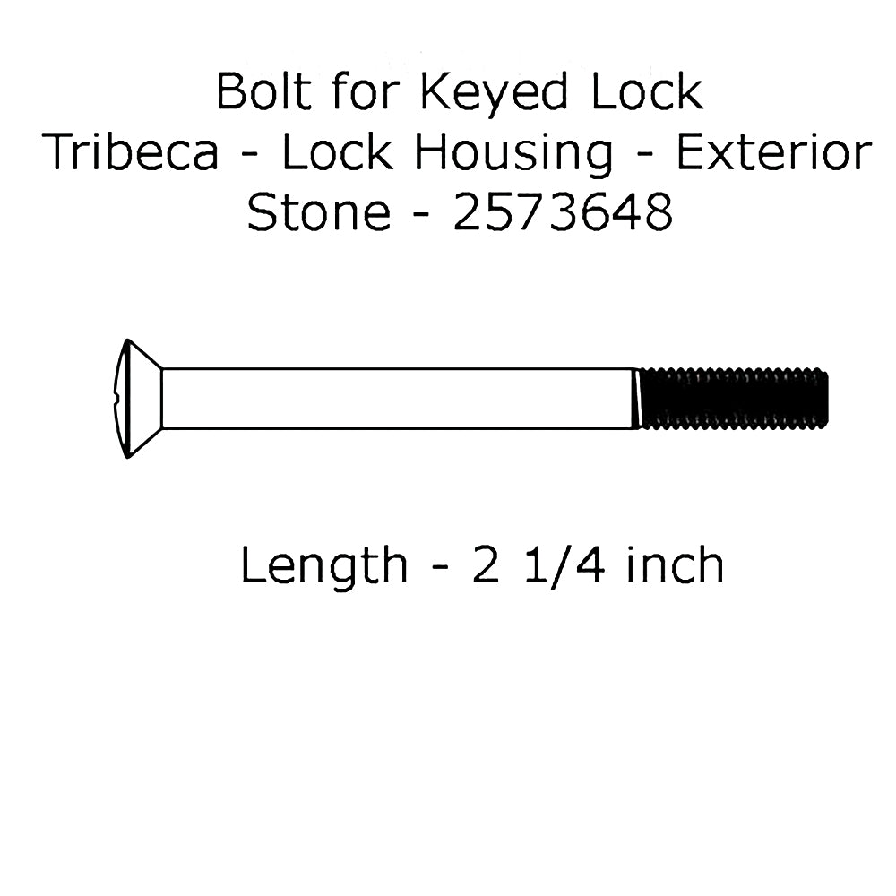 Andersen Tribeca Frenchwood Gliding Door screw for Keyed Lock Housing, Stone