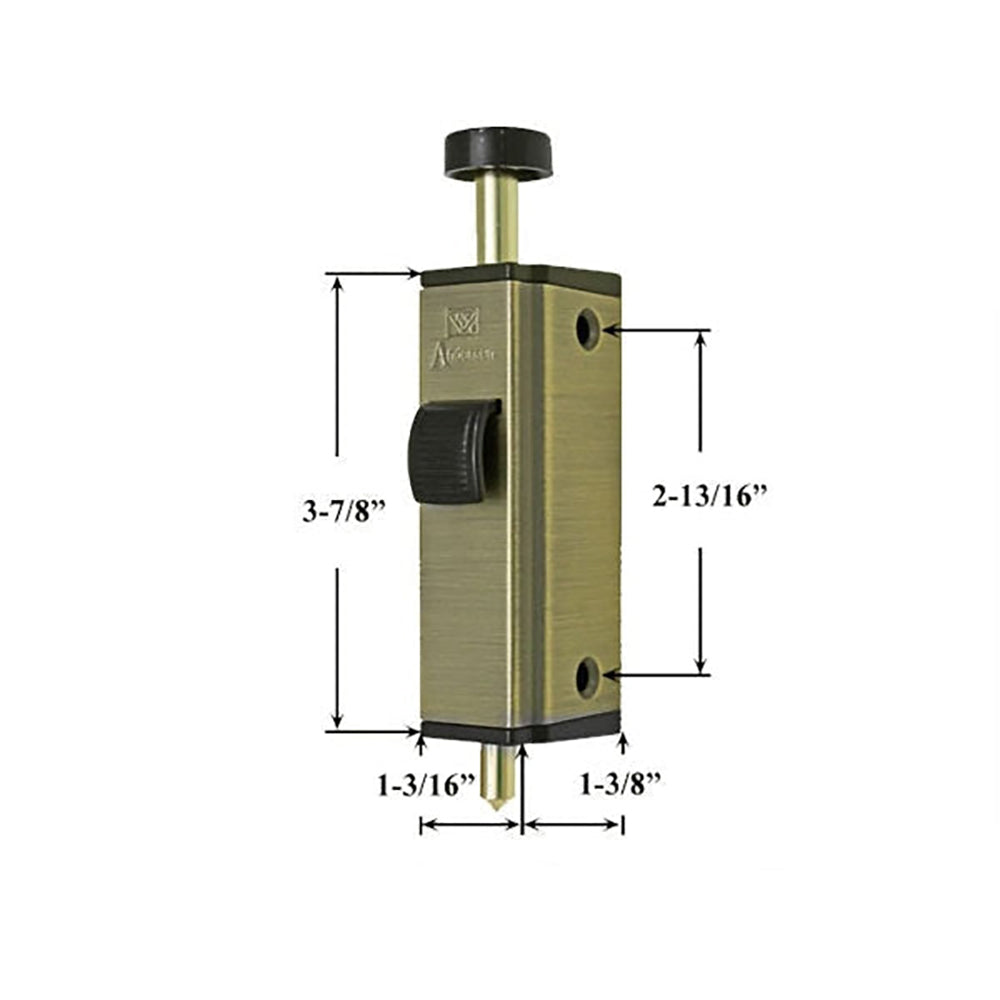 Auxiliary Foot Bolt Lock for Frenchwood Gliding Door