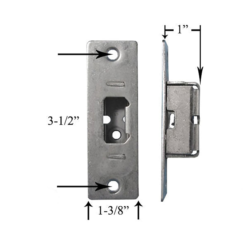 Bolt / Hook Lock receiver, New Style, FHW Door - Steel