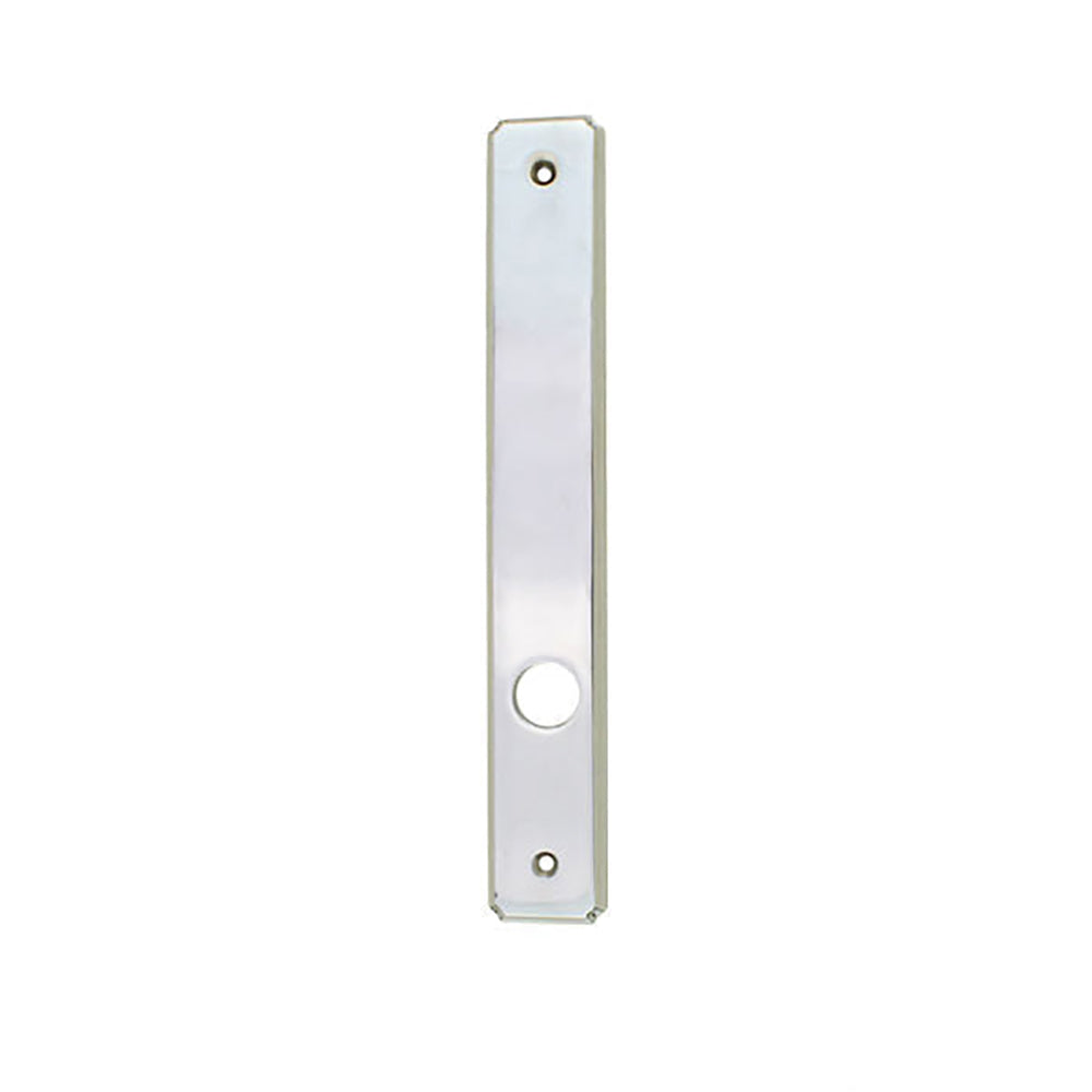Escutcheon Plate, Newbury Exterior Passive Door - Polished Chrome