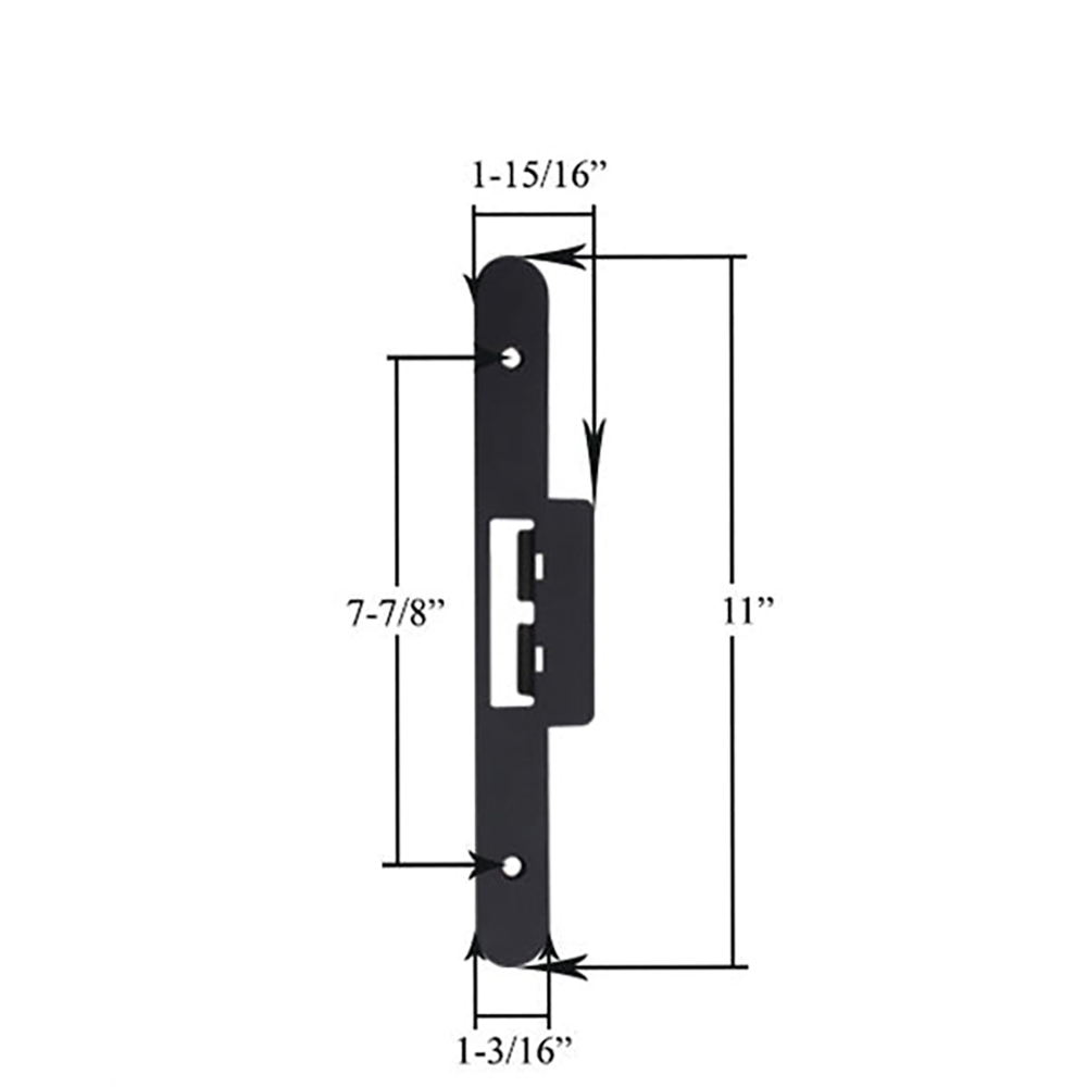 Latch and Deadbolt Strike Plate Cover for AP/PA Double Door