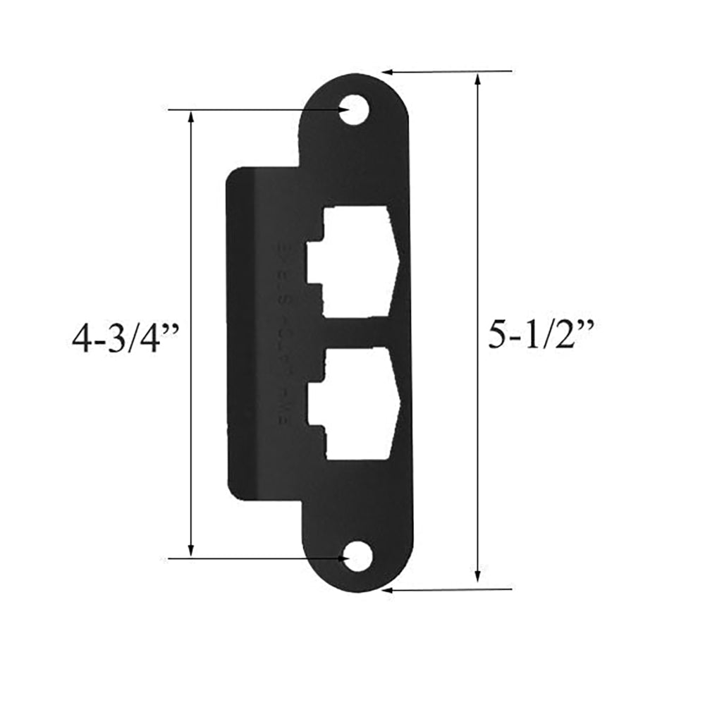 Latch & Deadbolt Strike Plate Cover for AS/SA Single Door