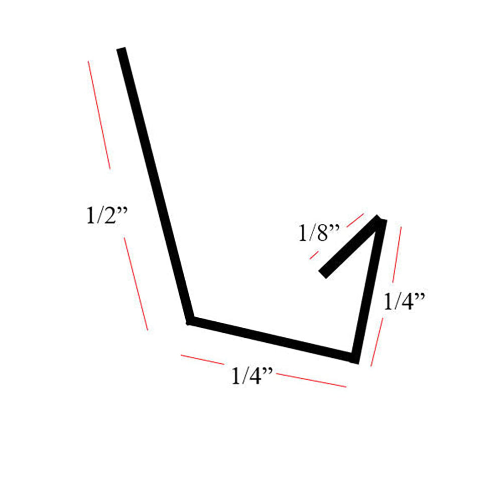 Lock Jamb Weatherstrip for Andersen Primed 2-Panel Gliding Door