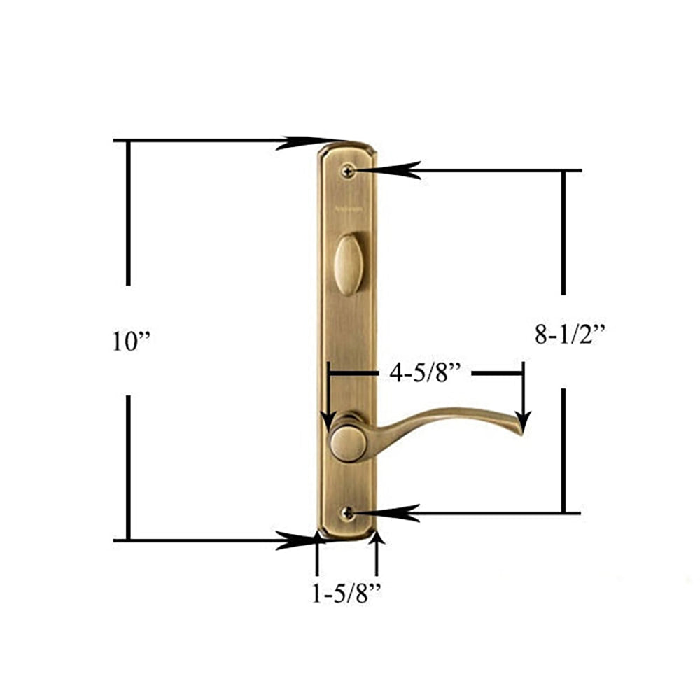 Newbury Single Door Complete Trim Set