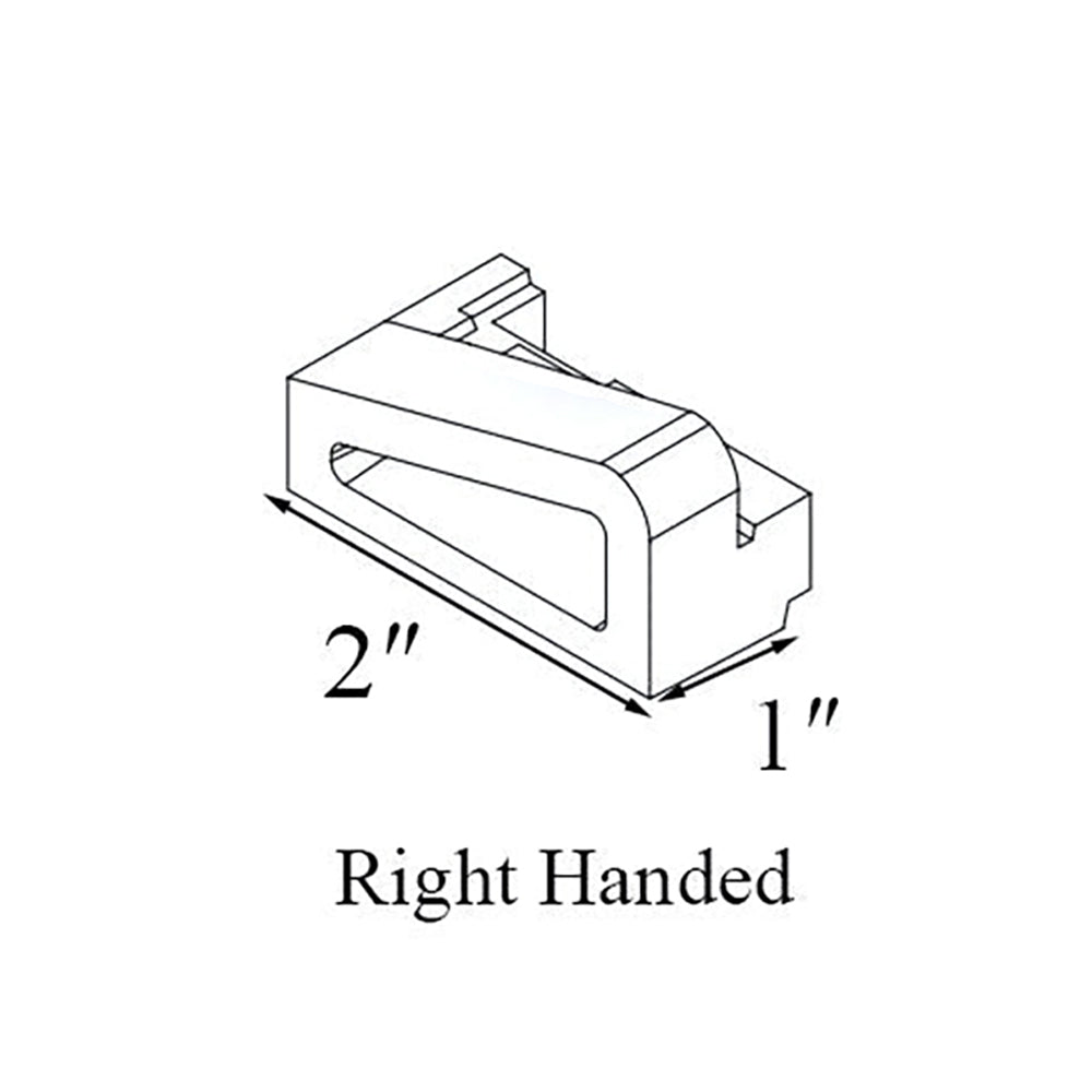 Right Hand Sill Plug for Frenchwood Gliding Patio Door