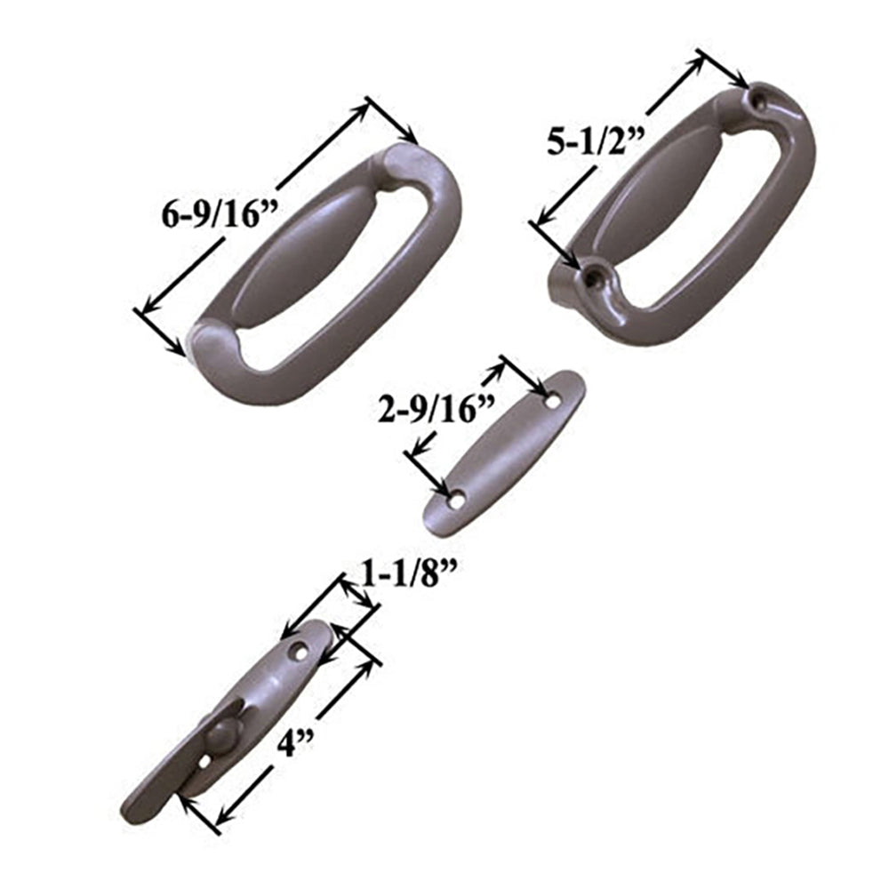 Juego completo de molduras para puertas corredizas de 2 paneles Tribeca - Elija color