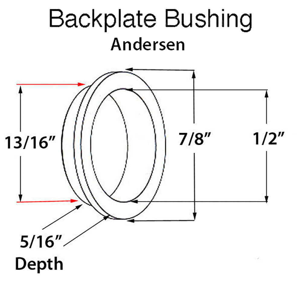 Trim Set Pack. , screws & Bushings - White / Chrome
