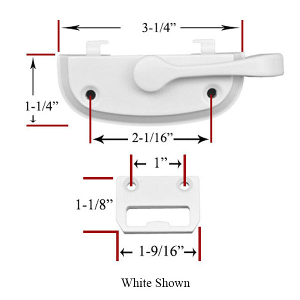 Andersen Sash Lock and Keeper 200 Series Window in Stone