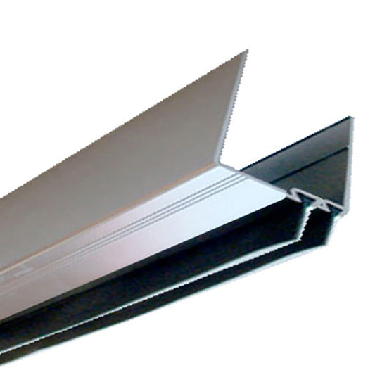 1.5 Inch Storm Door Expander with 2 Sweeps in Satin Nickel Length is 35.0625 inches