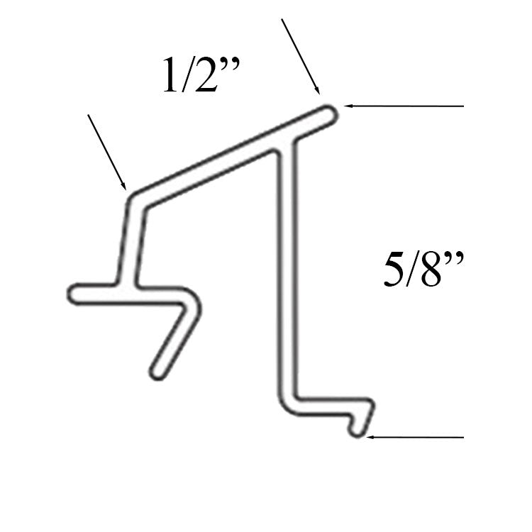 C6 Glazing Bead for Andersen 400 Series Casement with 0.625 inch Glass in White