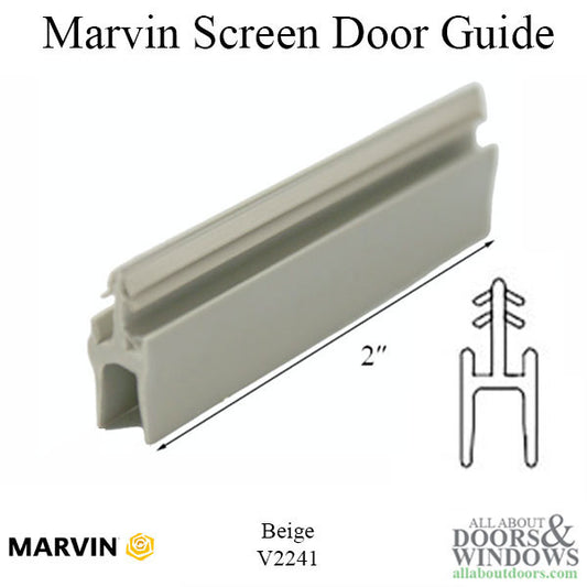 Marvin Integrity Sliding Screen Door Guide 2 Inch Bottom Screen Door Guide V2241 Beige