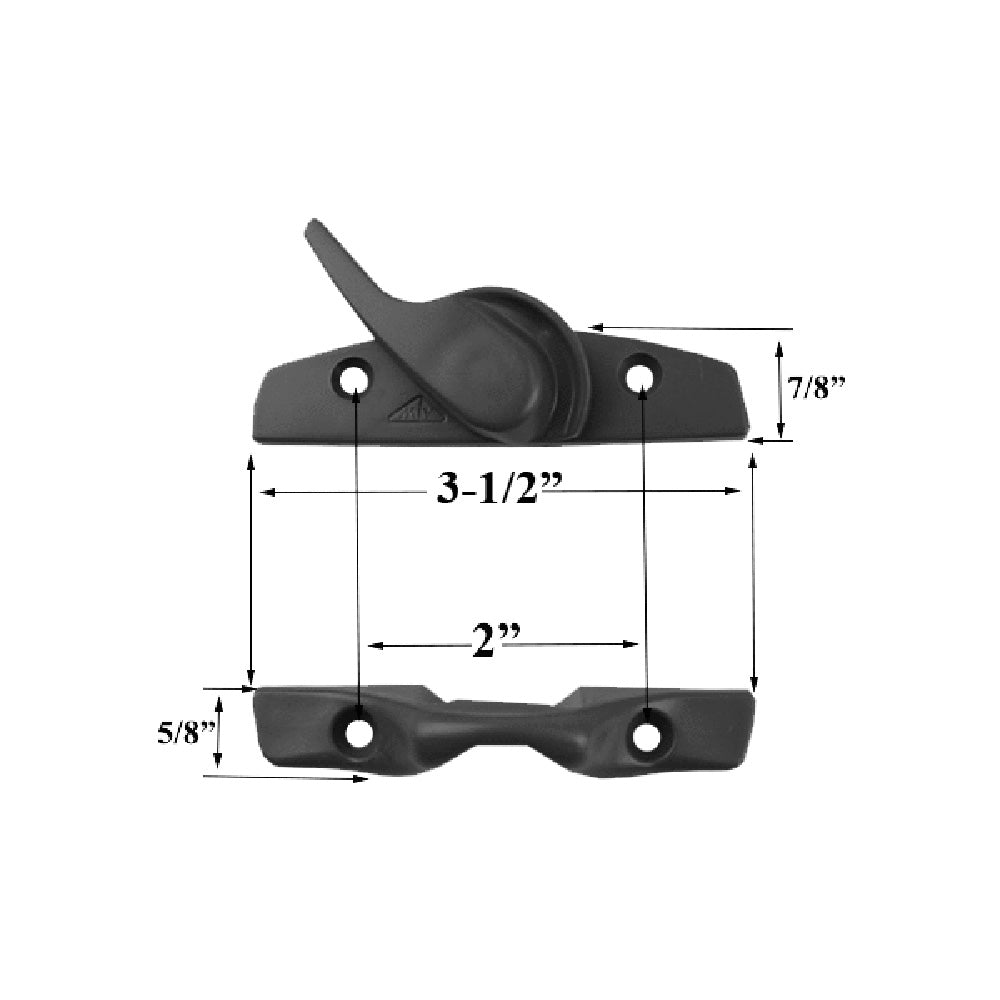 3.5 inch Flush Mount Sash & Keeper