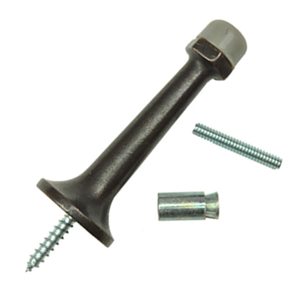 Frenchwood Hinged Panel Door Stop. Length is 3.125 inches