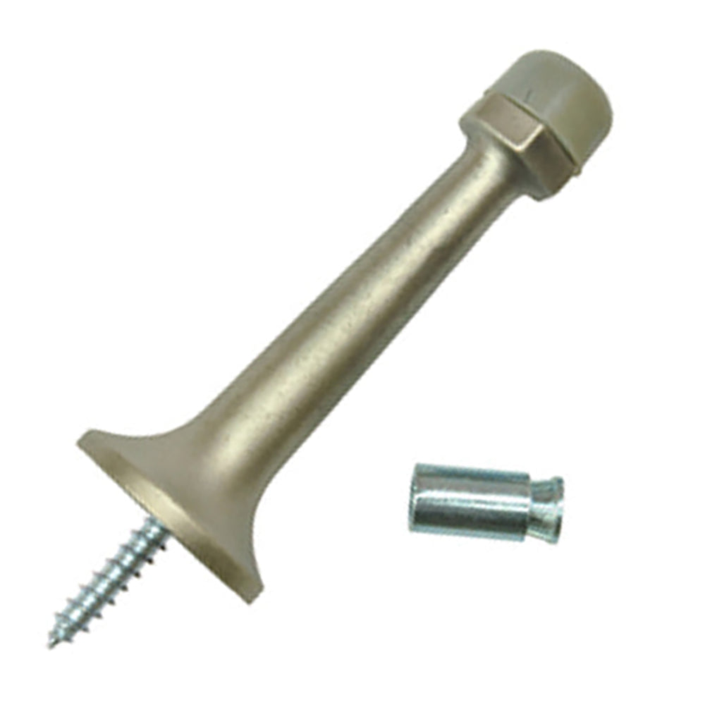 Frenchwood Hinged Panel Door Stop. Length is 3.125 inches