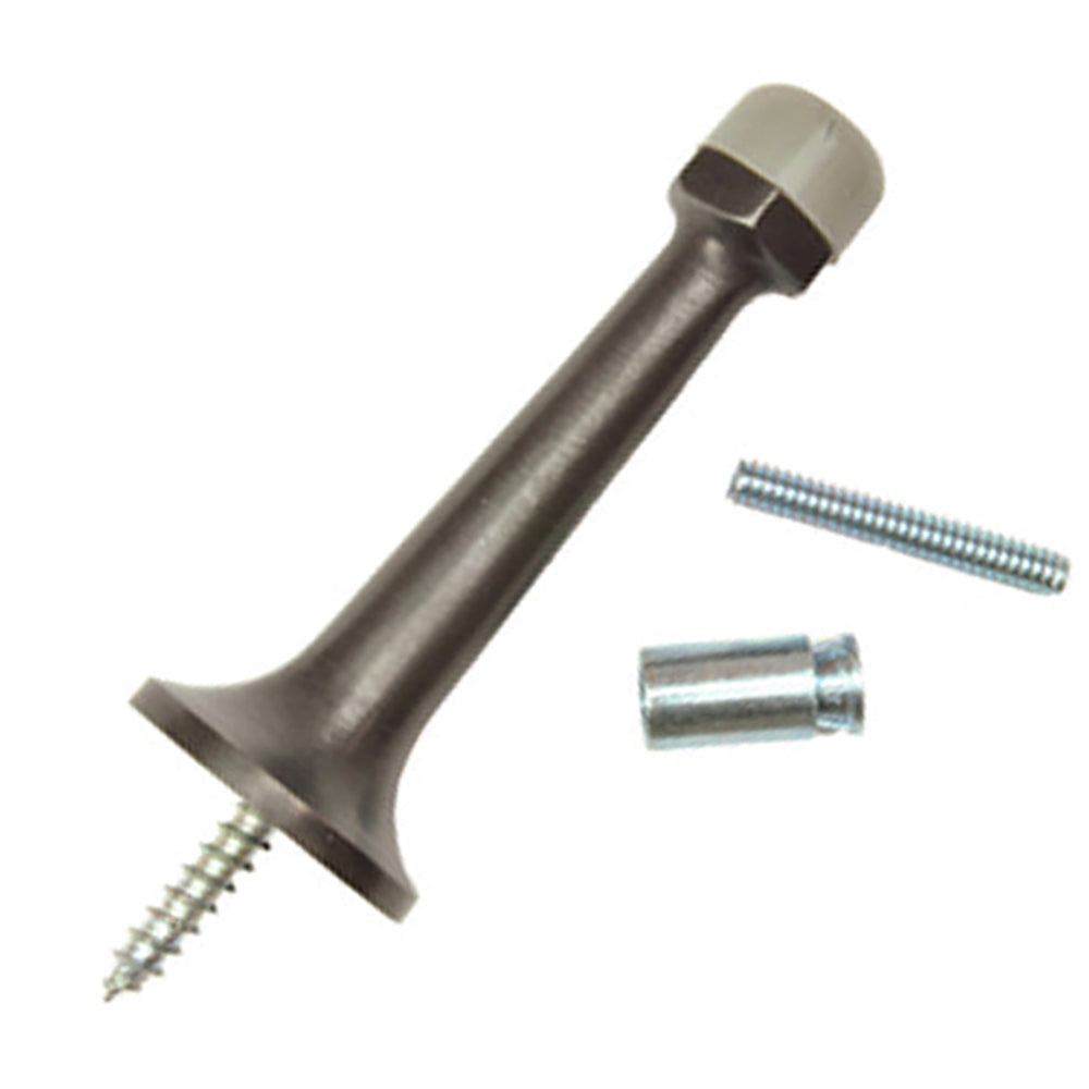 Frenchwood Hinged Panel Door Stop. Length is 3.125 inches