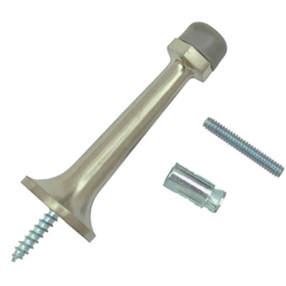 Frenchwood Hinged Panel Door Stop. Length is 3.125 inches