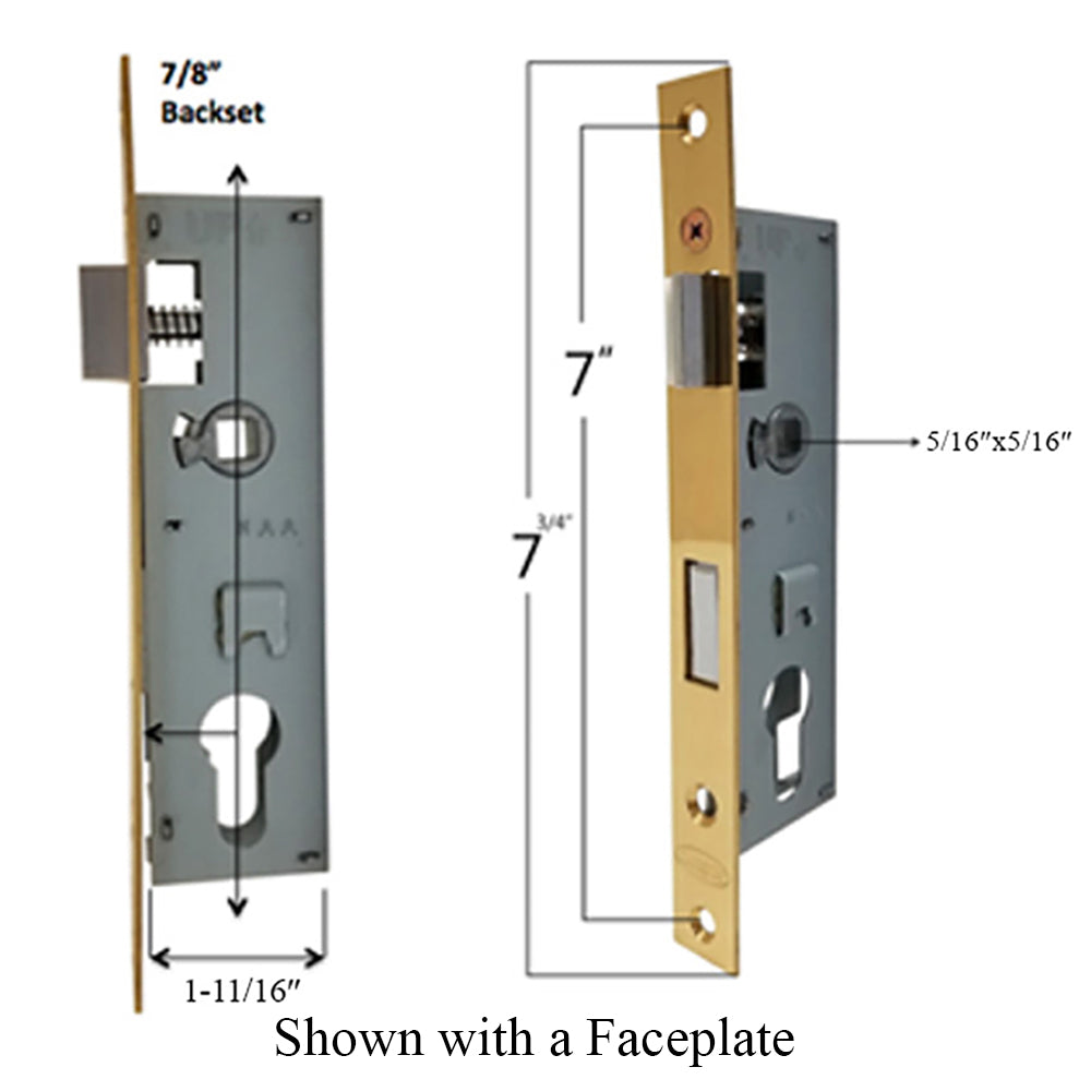 Andersen Storm Door Lock case Right Hand Body Only