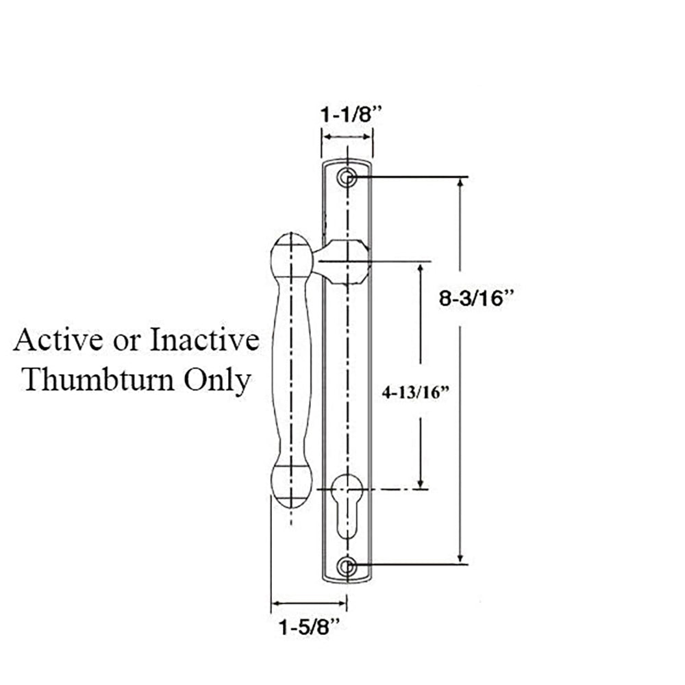 Active, non-keyed 574/392 L- Handle - Polished Brass