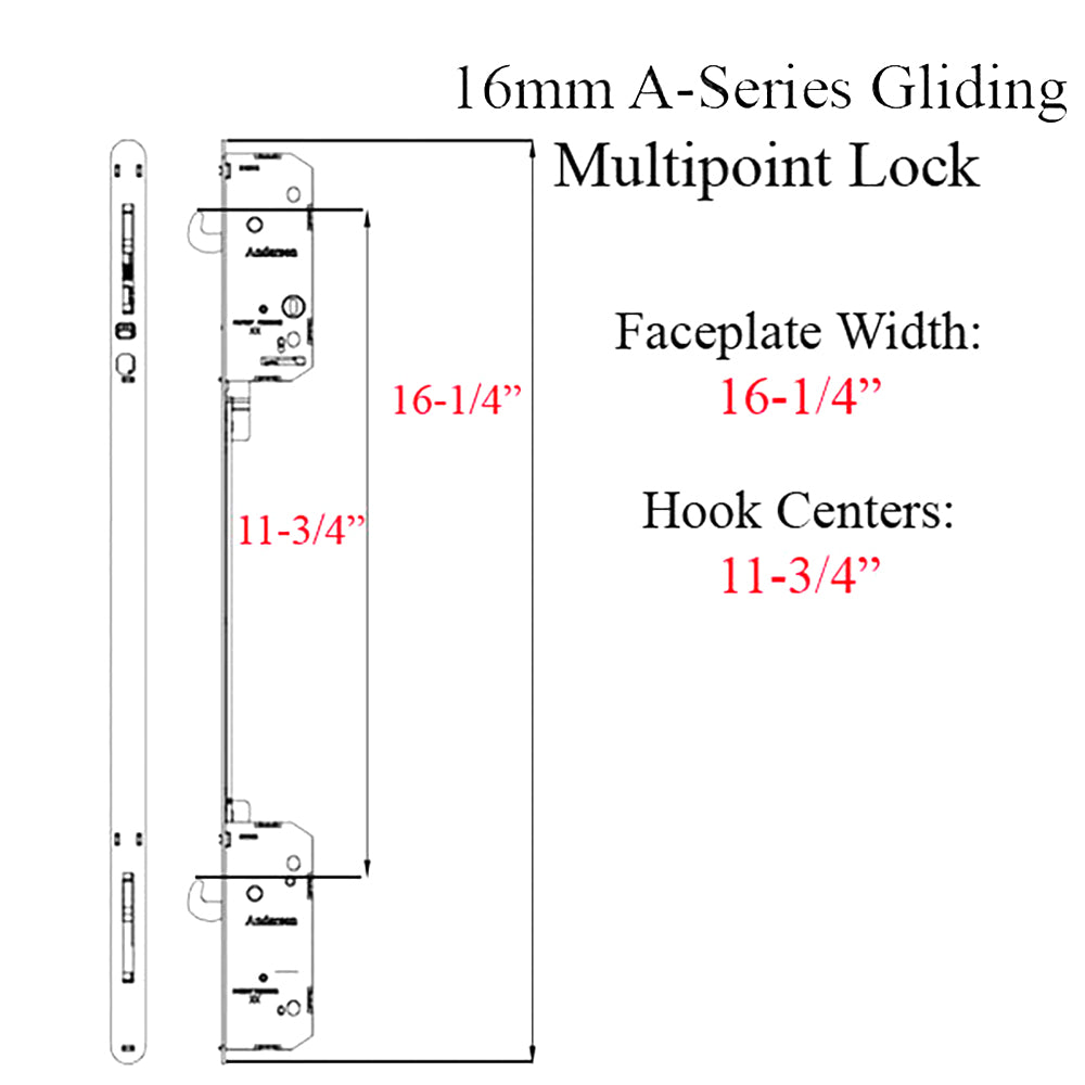 Andersen A-Series Gliding Door Multipoint Lock