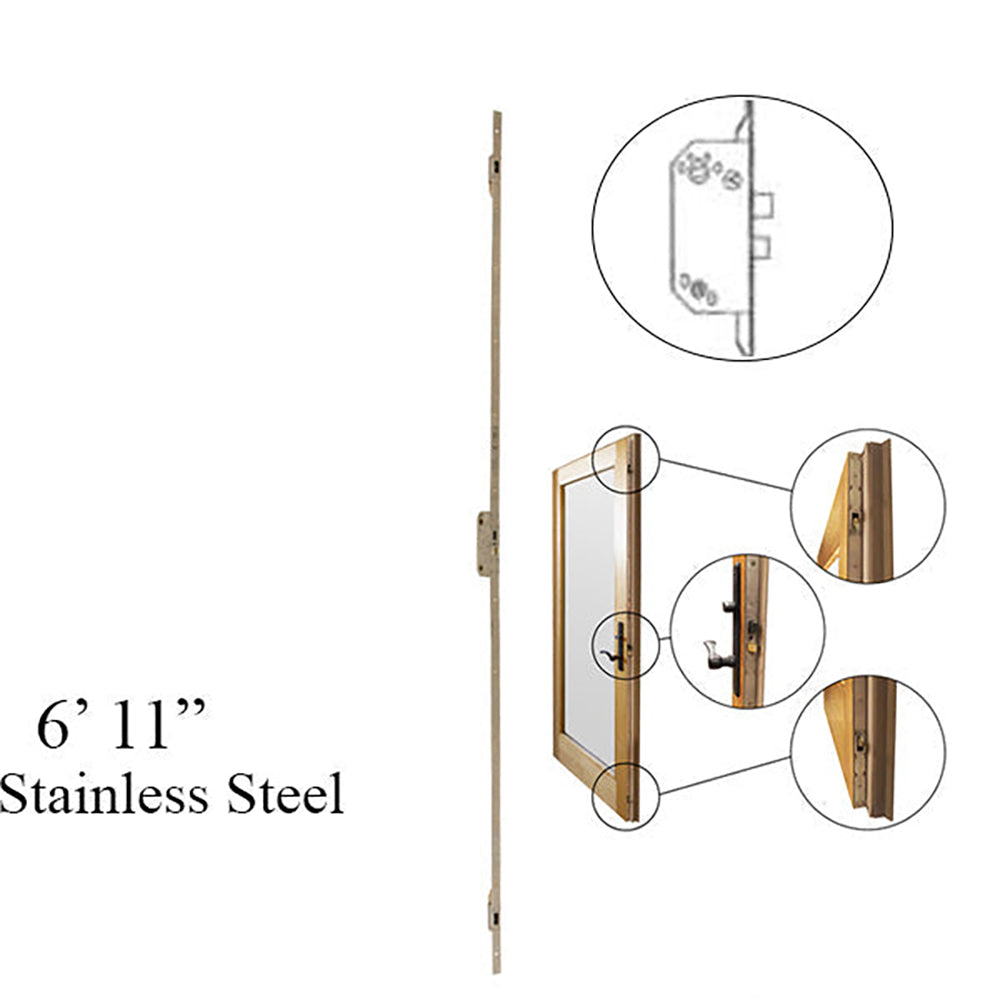 Andersen Active Multipoint Lock, FWH611 Door - Stainless Steel