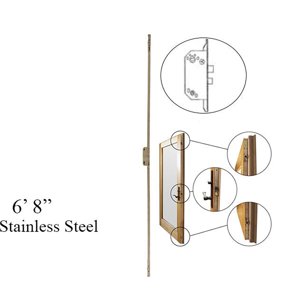 Andersen Active Multipoint Lock, FWH68 Door - Stainless Steel