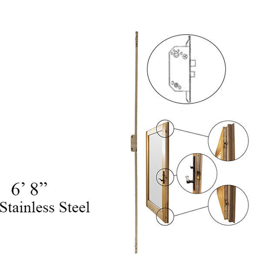 Andersen Active Multipoint Lock, FWH68 Door - Stainless Steel