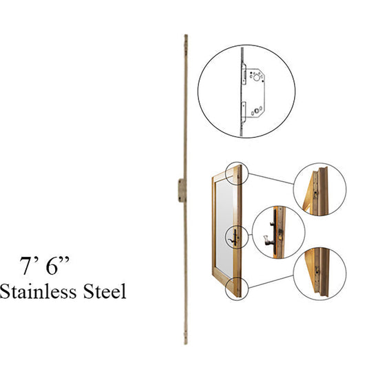 Andersen Active Multipoint Lock, FWH76 Door - Stainless Steel