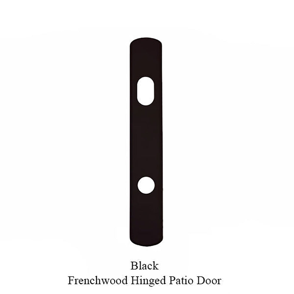 Andersen Albany Exterior Escutcheon Plate, Black