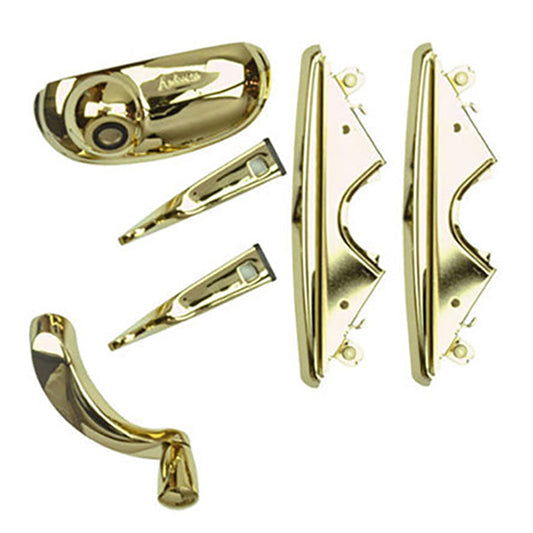 Andersen Estate Style Awning Operator Hardware Pack in Bright Brass