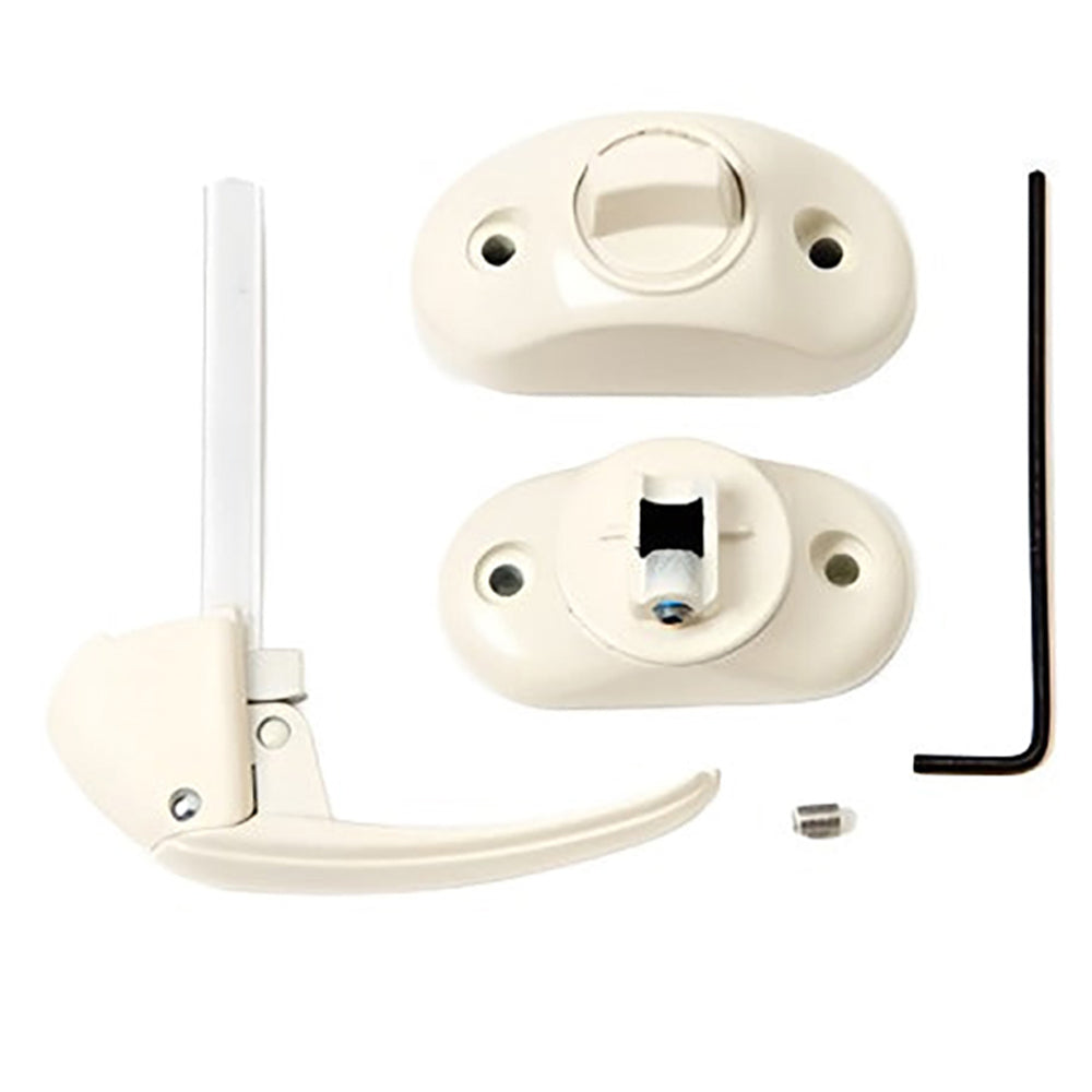 Andersen Emco Interior Latch and Deadbolt for Storm Door in Almond