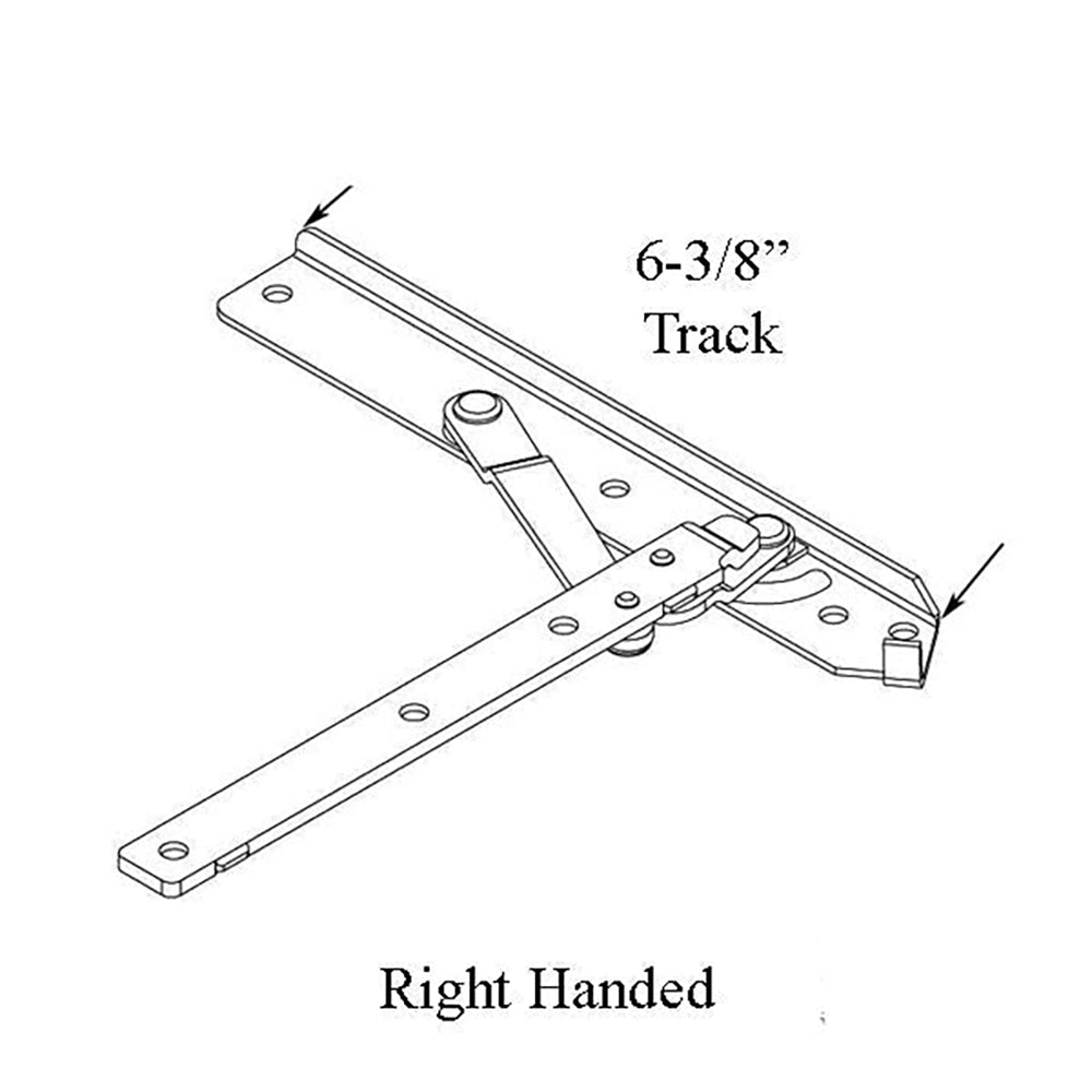 Andersen Enhanced Casement Straight Arm Head Hinge, Right Handed, 22 Inch