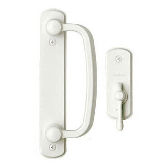 Andersen Frenchwood Gliding Door Trim Hardware, Albany, 2 Panel Interior and Exterior  - White