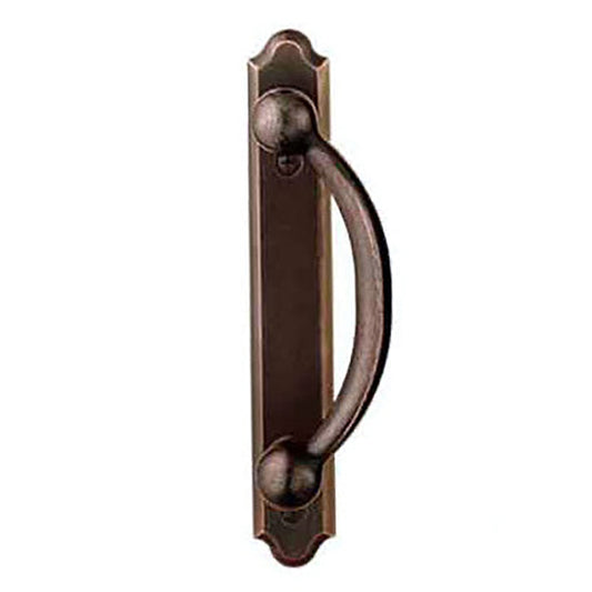 Andersen Frenchwood Gliding Door Trim Hardware, Encino, 2 Panel Exterior ONLY - Distressed Bronze