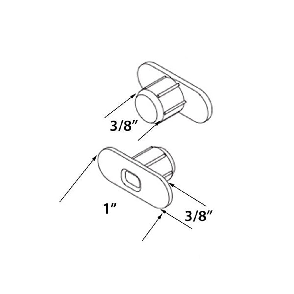 Andersen Glide Shoe, 200 Series Gliding Window - White